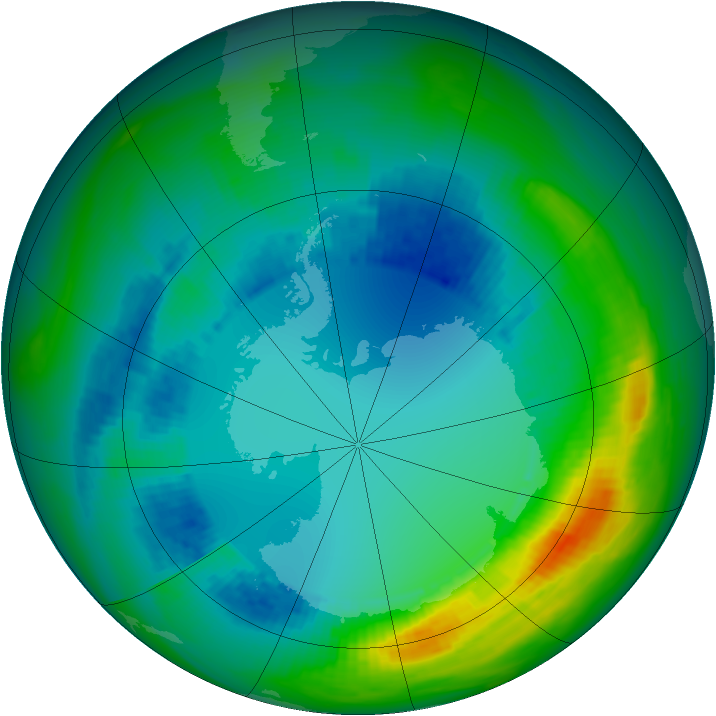 Ozone Map 1988-08-11